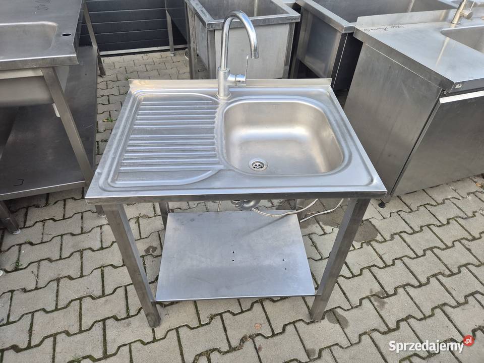 Zlew Gastronomiczny 1 Komorowy Z Półką 806085 M Ostrów Wielkopolski