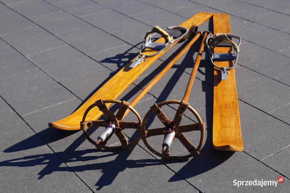 Stare narty dziecięce 100 kijki Pruchnik