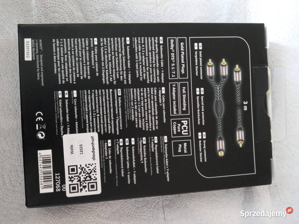Nowy kabel do subwoofera Avinity Stargard