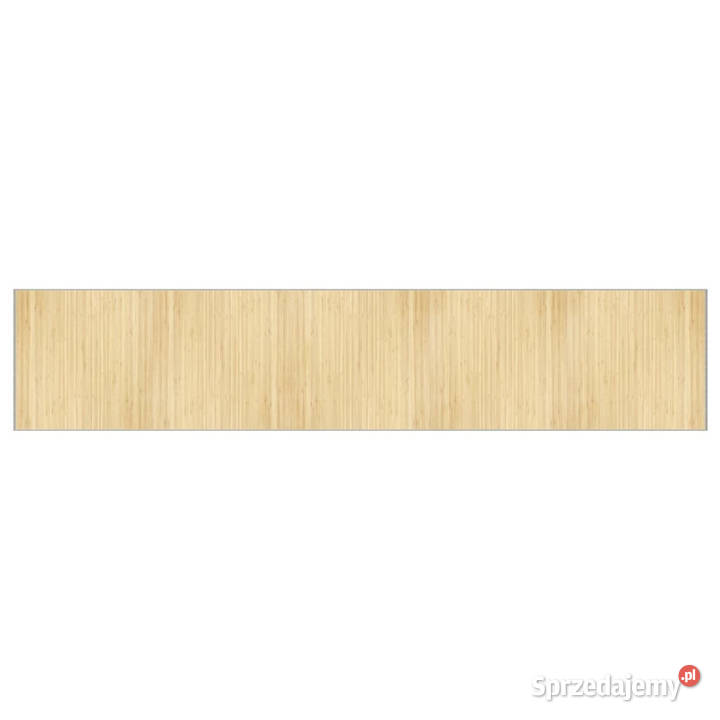 Dywan prostokątny jasny naturalny 100x1000