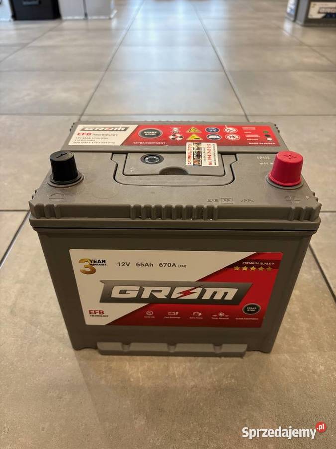 Akumulator Grom Efb StartStop 65Ah 670A Japan