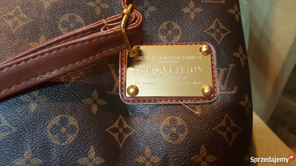 Oryginalna torebka Louis Vuitton skóra, skorzana torba LV Rybna