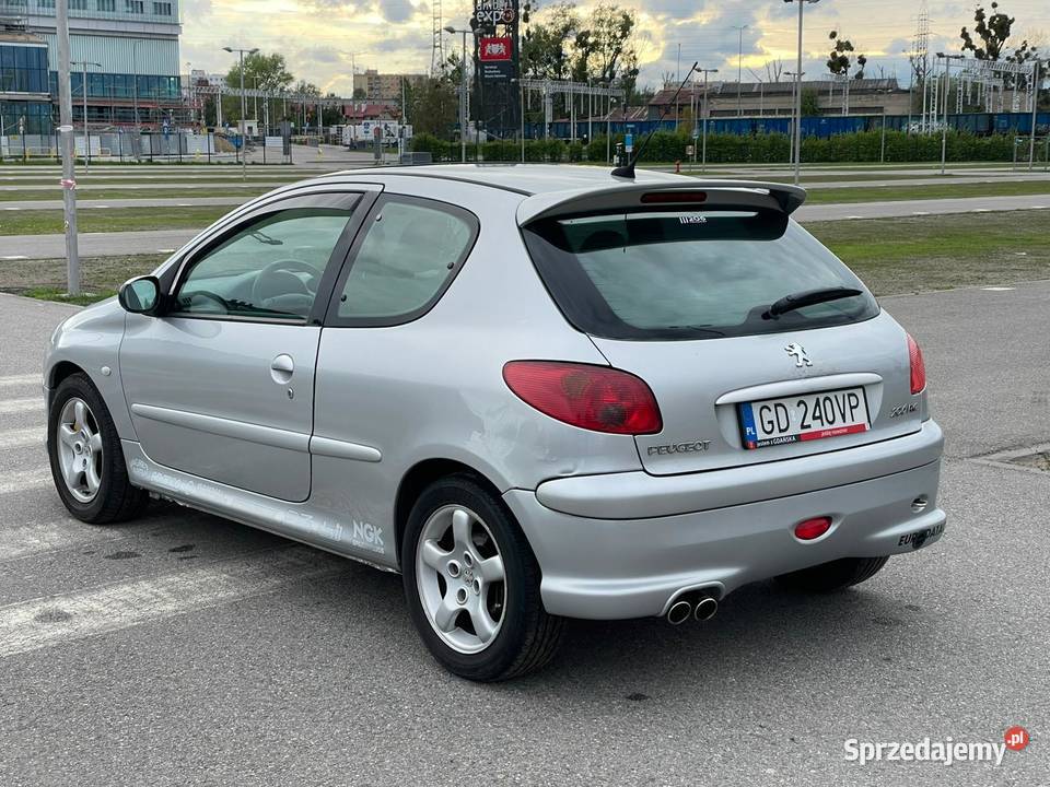 Peugeot 206 RC 20 177 LPG nieuszkodzony Gdańsk