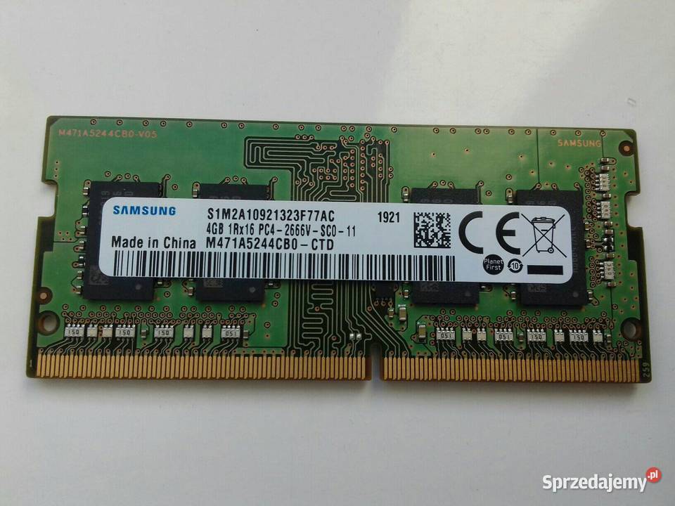 Samsung DDR4 4GB PC4 2666V RAM laptopowy CN kujawsko-pomorskie Bydgoszcz