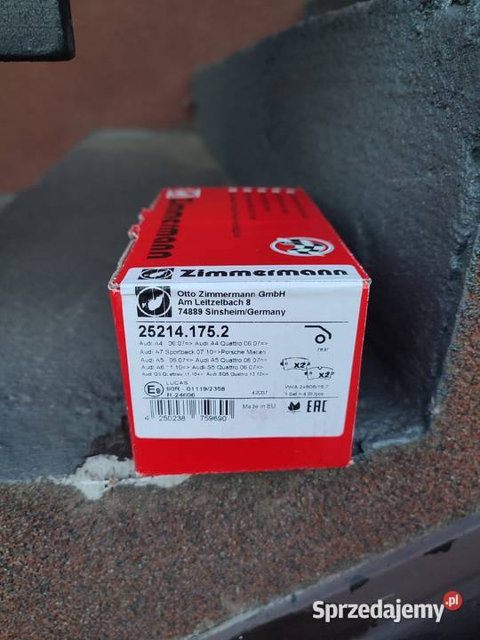 Klocki hamulcowe zimmermann 252141752 Klocki hamulcowe mazowieckie