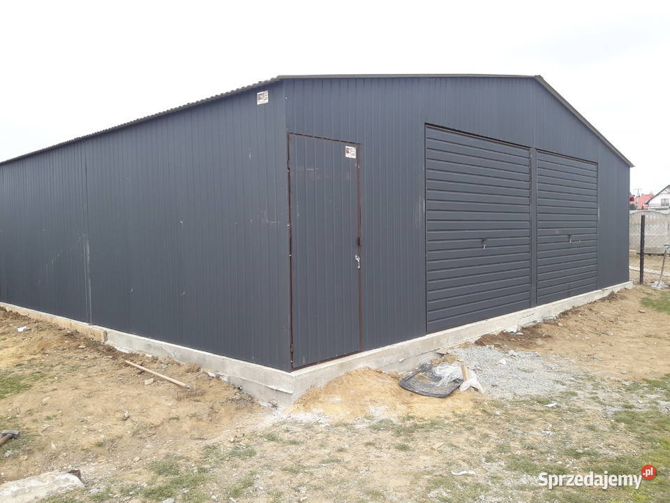 GARAŻ BLASZANY Garaże Blaszane Hala Magazynowa 64m2 Namysłów