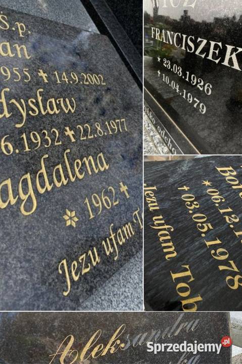 ODNAWIANIE NAPISÓW NAGROBNYCH Ostrów Wielkopolski