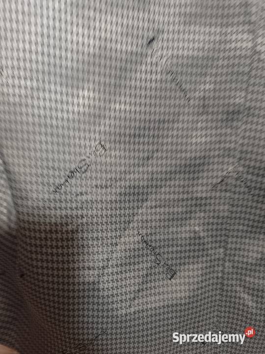 L XL Szaro Srebrna kamizelka garniturowa z