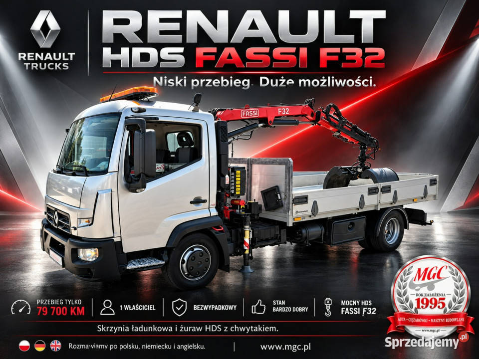 Renault D75 180 FASSI F32 Renault D75 180 tempomat Łaziska Górne