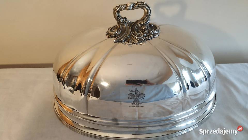 Antyczna angielska pokrywa do mięsa Antyki