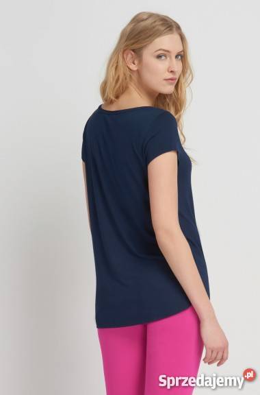 Granatowy tshirt Orsay Bluzki i koszule