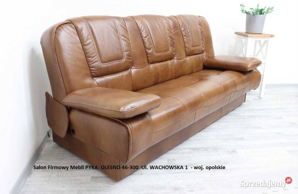 Komplet Wypoczynkowy FINKA Skóra Naturalna Kolor Olesno