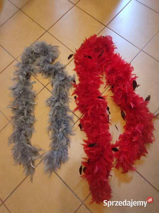 Naturalne pióra Szale boa długie puchate Gliwice sprzedam