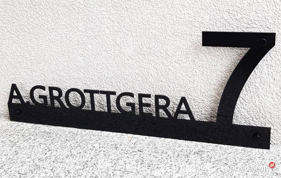 Tabliczka adresowa numer domu ulica Częstochowa