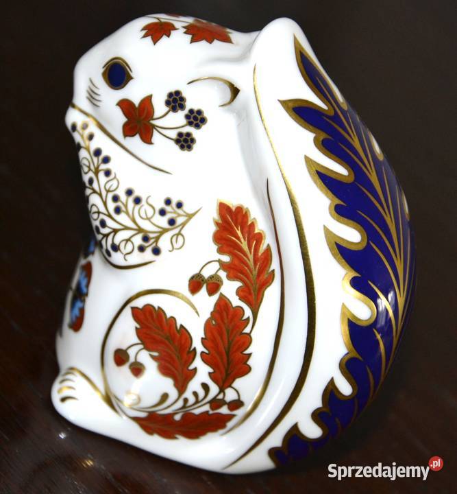 wiewiórka przycisk do papieru Royal Crown Derby Antyki, Sztuka, Kolekcje mazowieckie Warszawa sprzedam