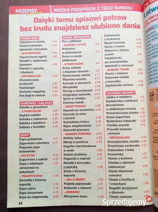 PRZEPISY CZYTELNIKÓW 102011 MIN GYROS W CHLEBKU Rok wydania 2011 sprzedam