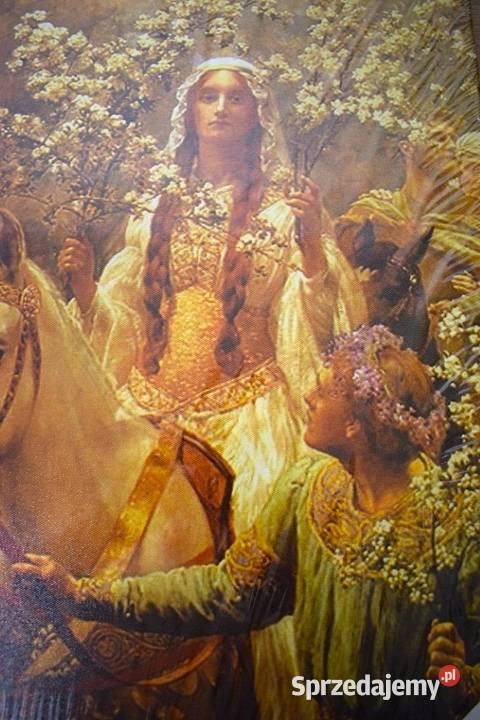 John Collier Królowa Ginewra reprodukcja 1900 kujawsko-pomorskie Chełmno