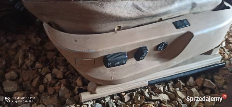 bmw e39 e38 fotel kierowcy jasna skóra europa