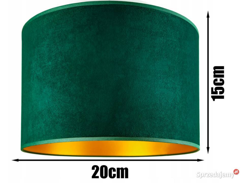 LAMPA WISZĄCA SUFITOWA ŻYRANDOL ABAŻUR zielona