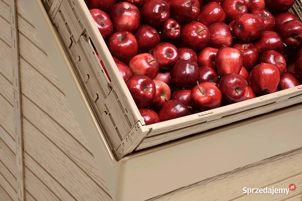 Skrzynka drewnopodobna składana plastikowa Kraków