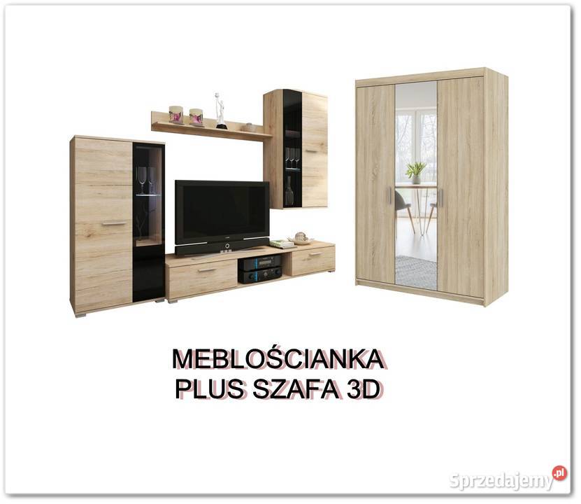 Meblościanka z szafą z lustrem Poznań