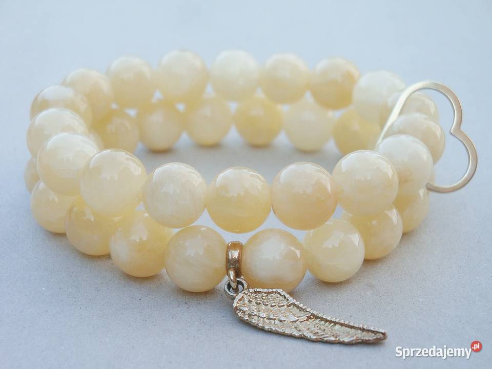 Bransoletka damska z Nefrytu bursztynowego z Kielce
