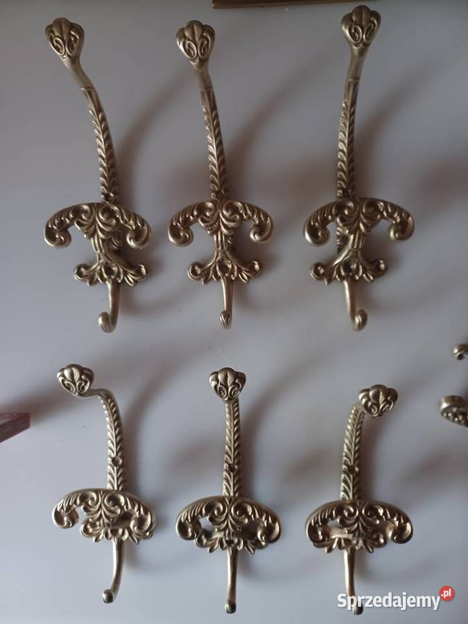 Masywny wieszak mosiężny wielkopolskie sprzedam