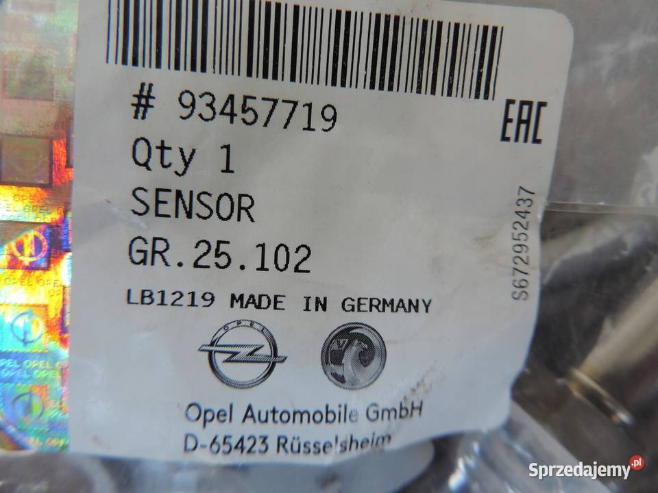 Sonda Lambda Oryginał NOX OPEL Vivaro B NOWA