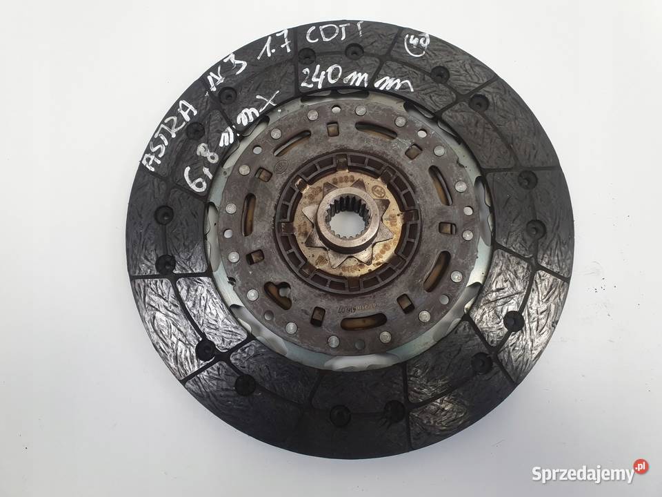 Opel Astra IV J 17 CDTI TARCZA DOCISK sprzęgło osobowe Sprzęgła i elementy Chełm sprzedam