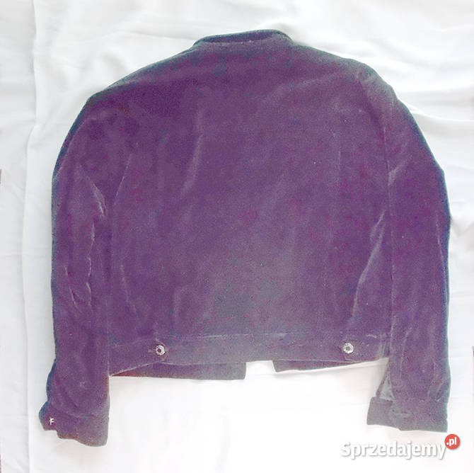 aksamitna kurtka vintage czarna ramoneska Szczecin sprzedam