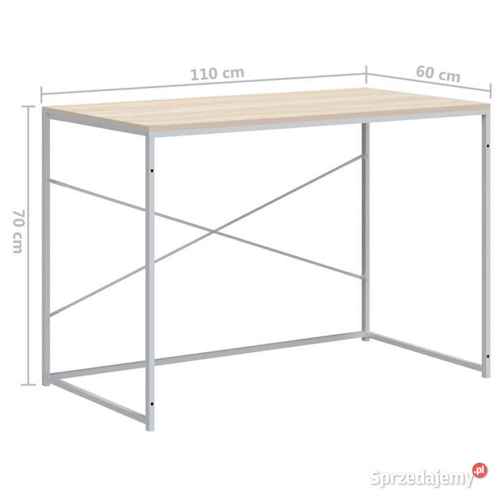 Biurko komputerowe białodębowe 110x60x70 WM30210 sprzedam