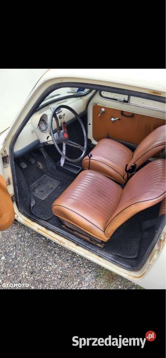 Fiat 500 F zarejestrowany Żółte tablice Rok produkcji 1971 Kielce sprzedam