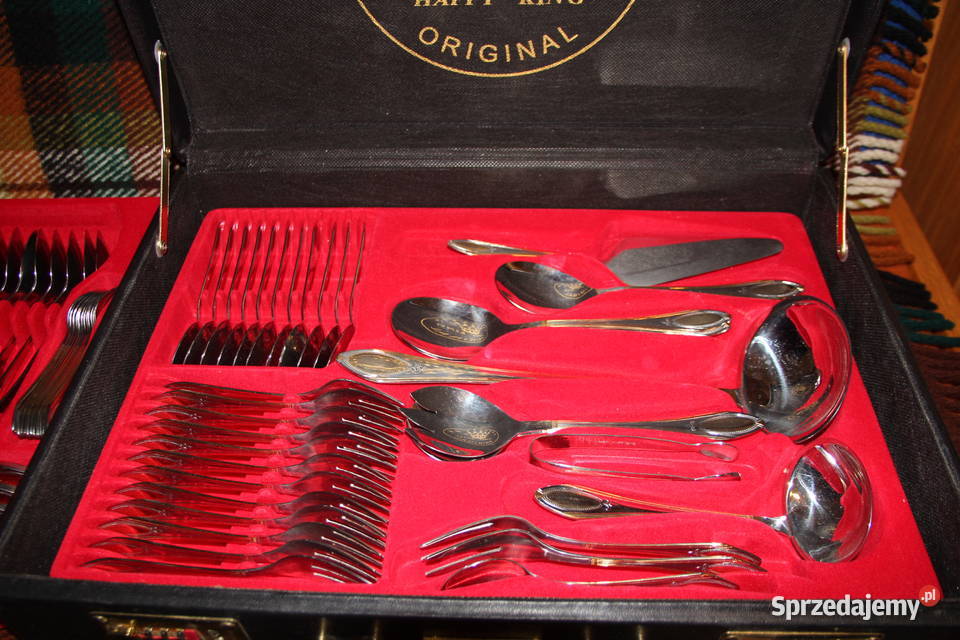 komplet złoconych sztućców Warszawa sprzedam