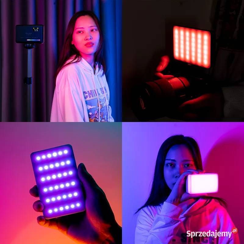 Lampa LED Ulanzi VL120 RGB do telefonuaparatu dolnośląskie Wrocław