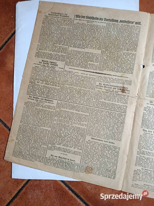 Stara Gazeta Frankenstein Munsterberg Zeitung