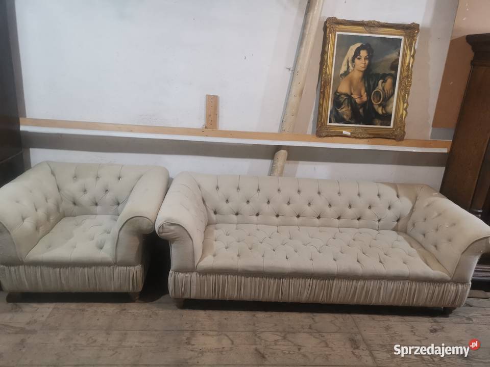 Modna sofa z fotelem do biura, poczekalni
