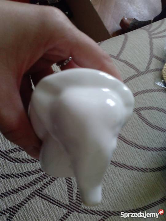 Słoń słonik na szczęście na prezent biały Dekoracje i ozdoby Gdańsk sprzedam