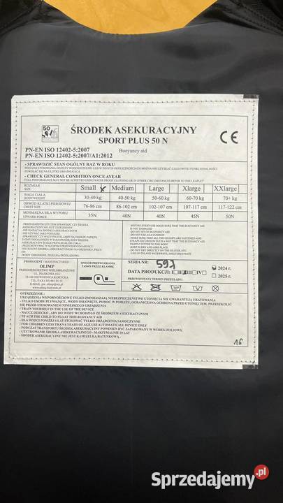 Środek asekuracyjny SPORT PLUS OLIMP Poznań