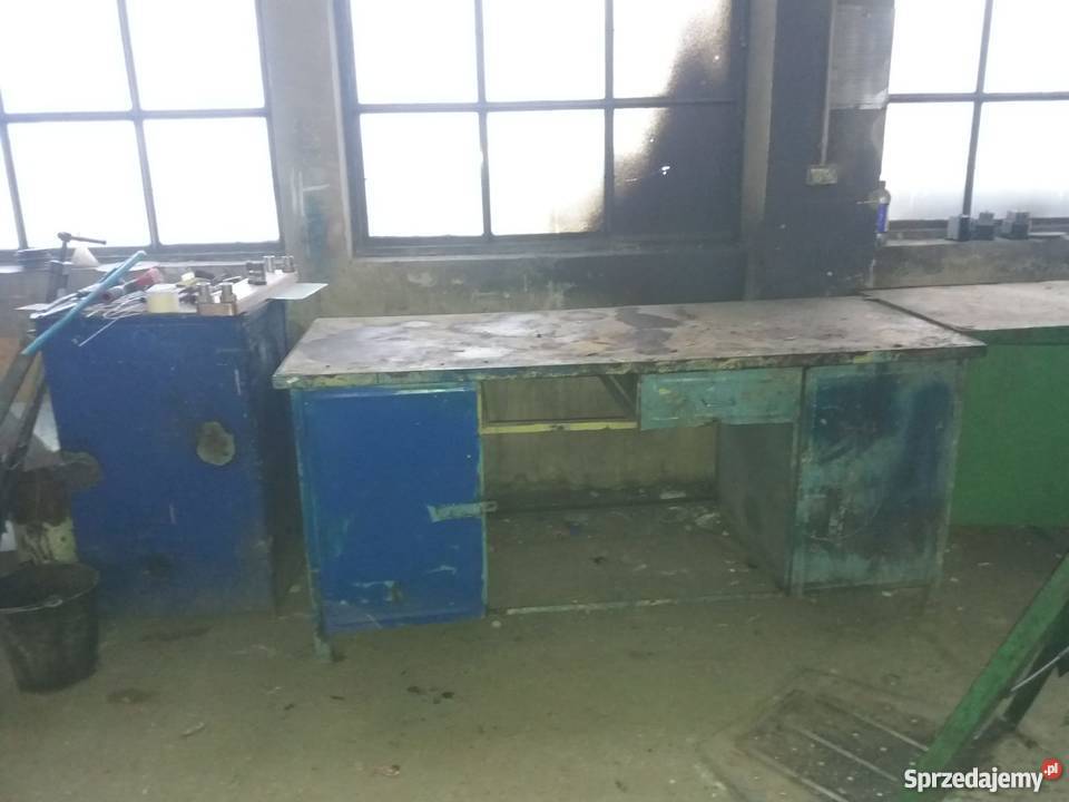 Biurko warsztatowe metalowe blat roboczy biurka dolnośląskie Jelenia Góra