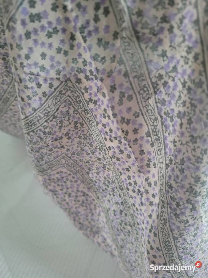 Przydymiony róż chusta apaszka bandamka wzór Poznań