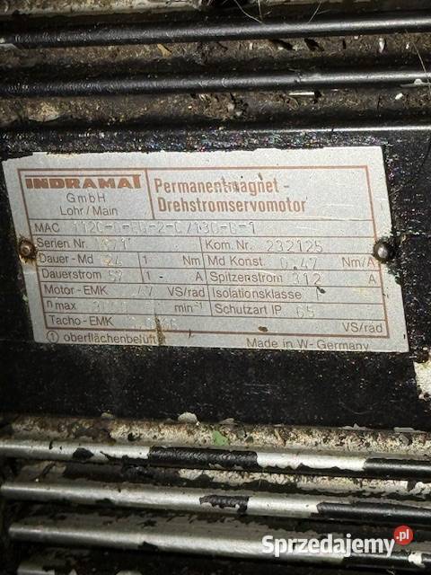 silnik osi Indramat MAC 112C0ED2C130B1 Jastrząb
