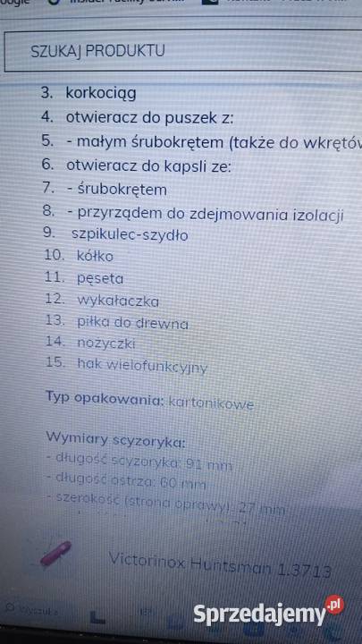 Nóż Szwajcarski 14 czesci opolskie Głuchołazy
