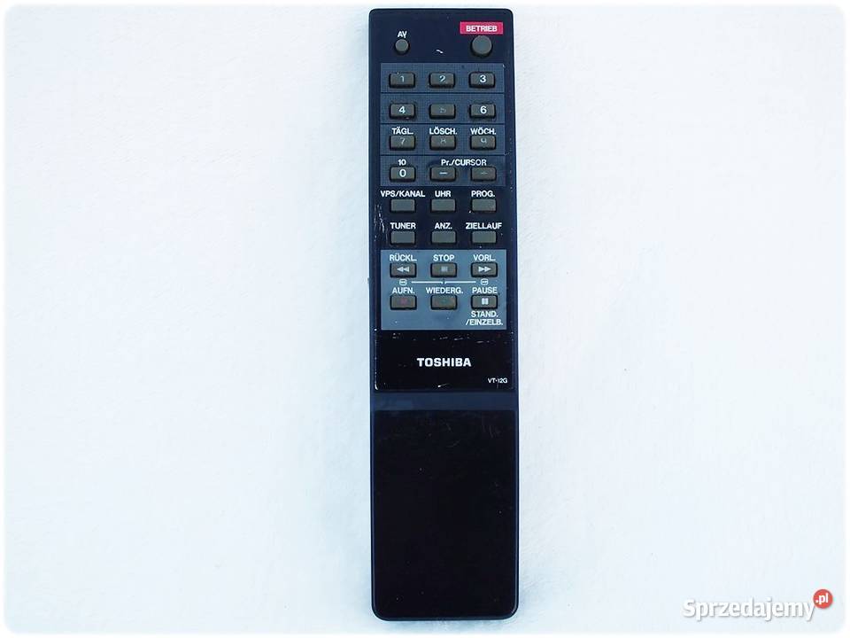 Pilot TOSHIBA VT12 do magnetowidów VHS ORYGINAŁ Żary