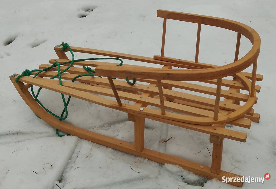 Sanki drewniane Sporty zimowe Augustów