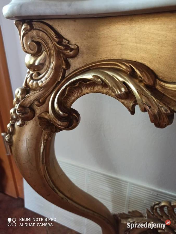 Lustro z konsolą barok Gdańsk