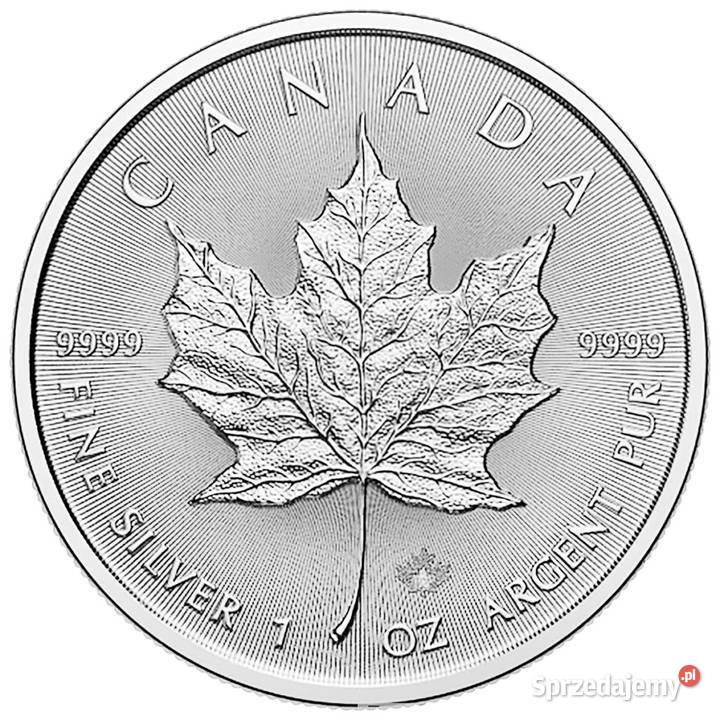 Uncja srebra kanadyjski lisc klonowy tuba 25 Poznań