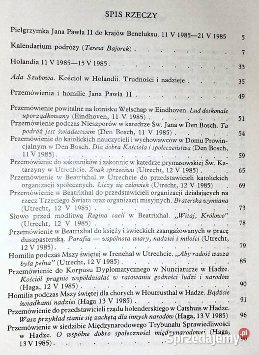 Jan Paweł II w krajach beneluksu i w Chełm sprzedam