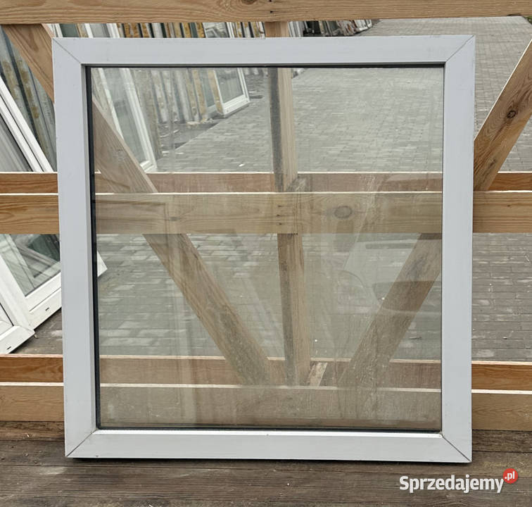 OKNA KacprzaK Witryna 88X100 FIX Używany PCV Okna ścienne mazowieckie Siedlce