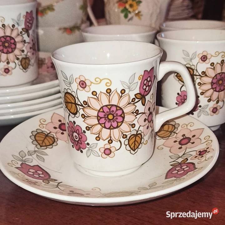 Serwis do kawy na 5 osób Z jabłkami JG Meakin Gdańsk