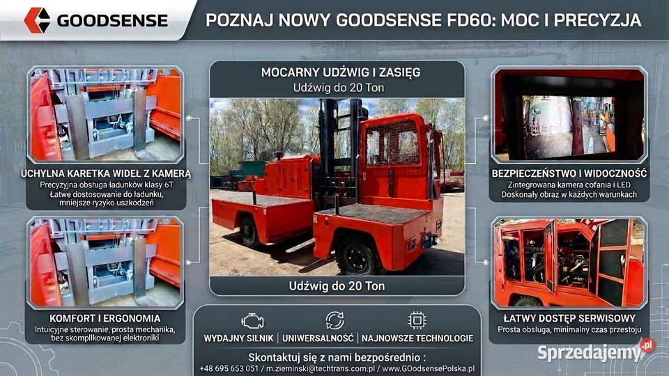 Elektryczny Wózek Widłowy 5 Ton GOODSENSE LiIon Elbląg sprzedam